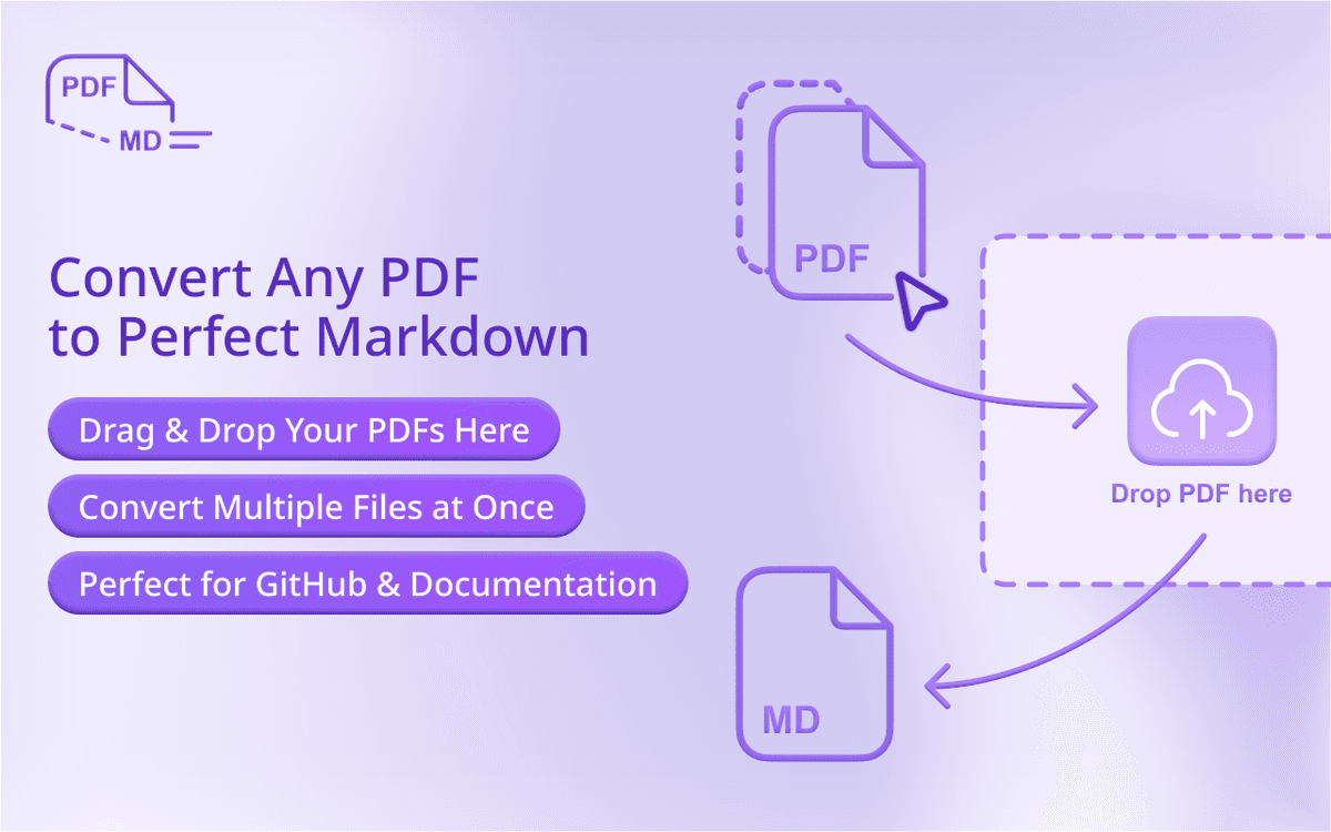 PDF to Markdown - Convert Any PDF to Perfect Markdown